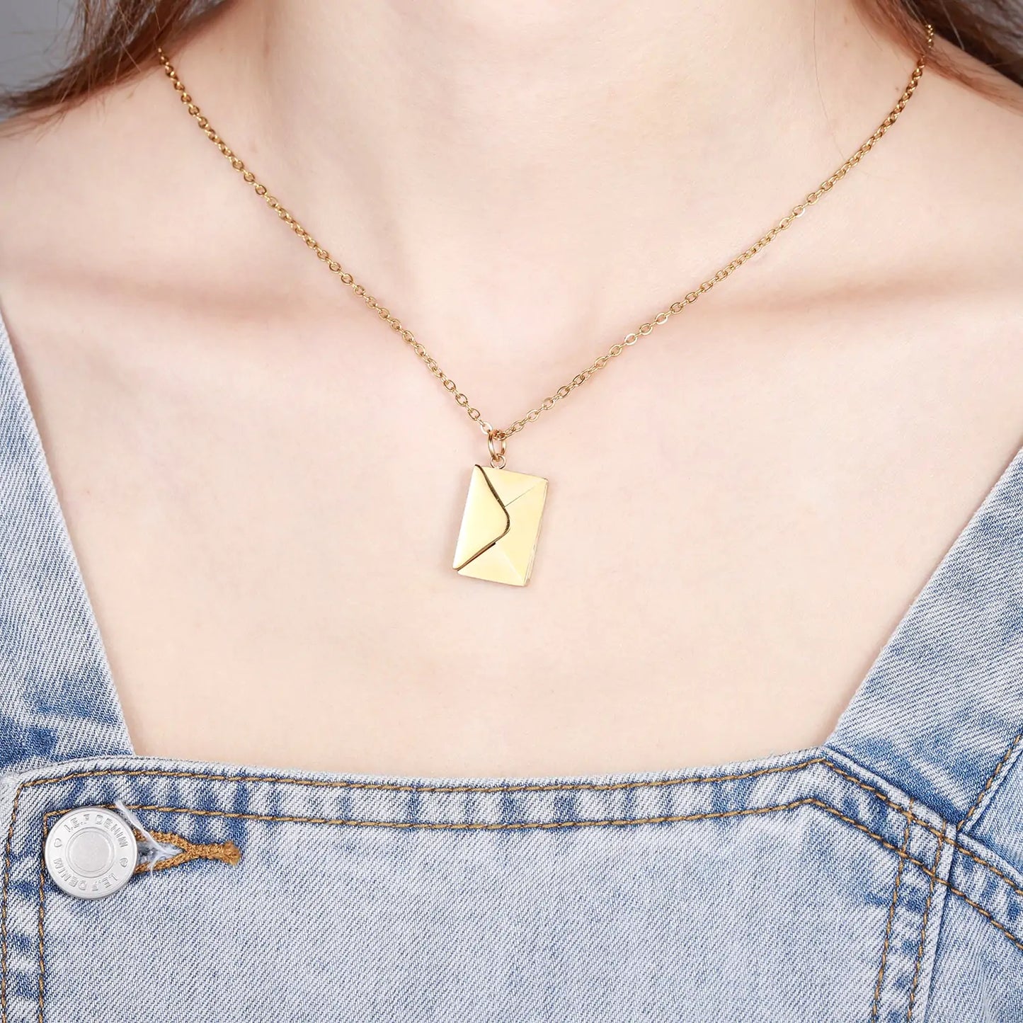 Necklace: Timeless Envelope Pendant