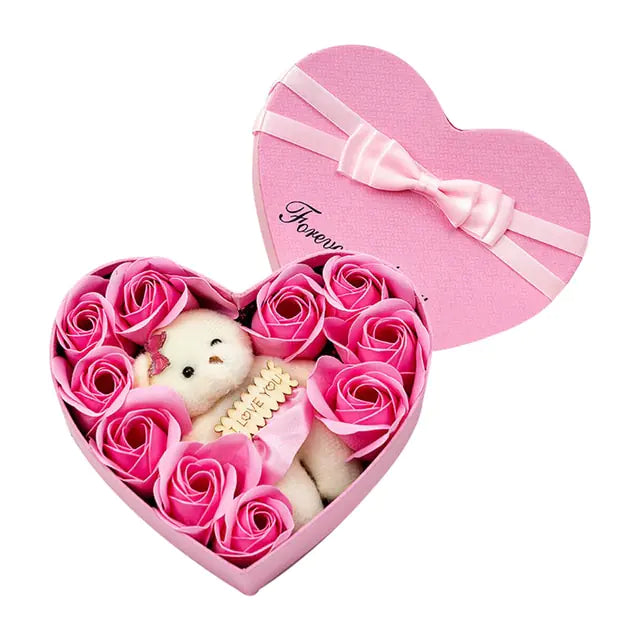 Gift Box - Rose Soap Flower 10 Pcs