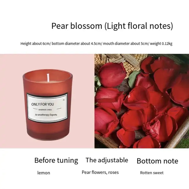 Scented Candle - Romantic Floral Aromatherapy