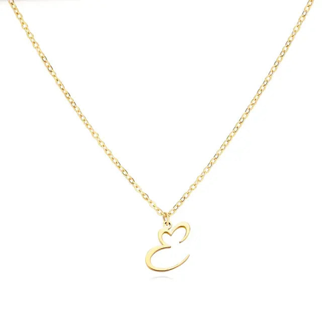 Necklace: Sweetheart Initial Charm