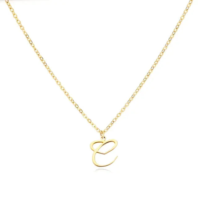 Necklace: Sweetheart Initial Charm