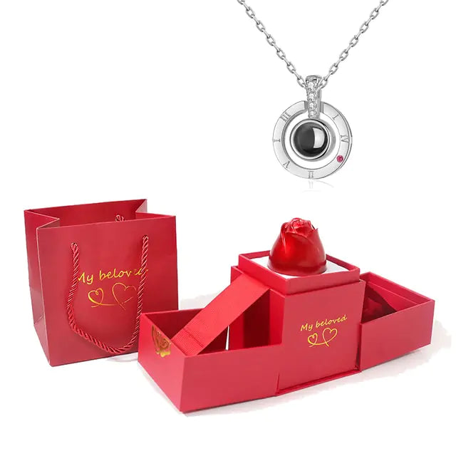 Cherish Necklace in Rose Gift Box