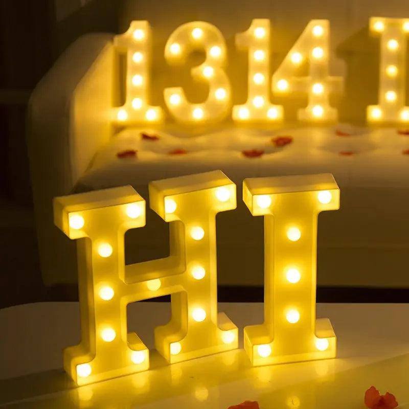 LED Stylish Alphabetic Lettering Lights