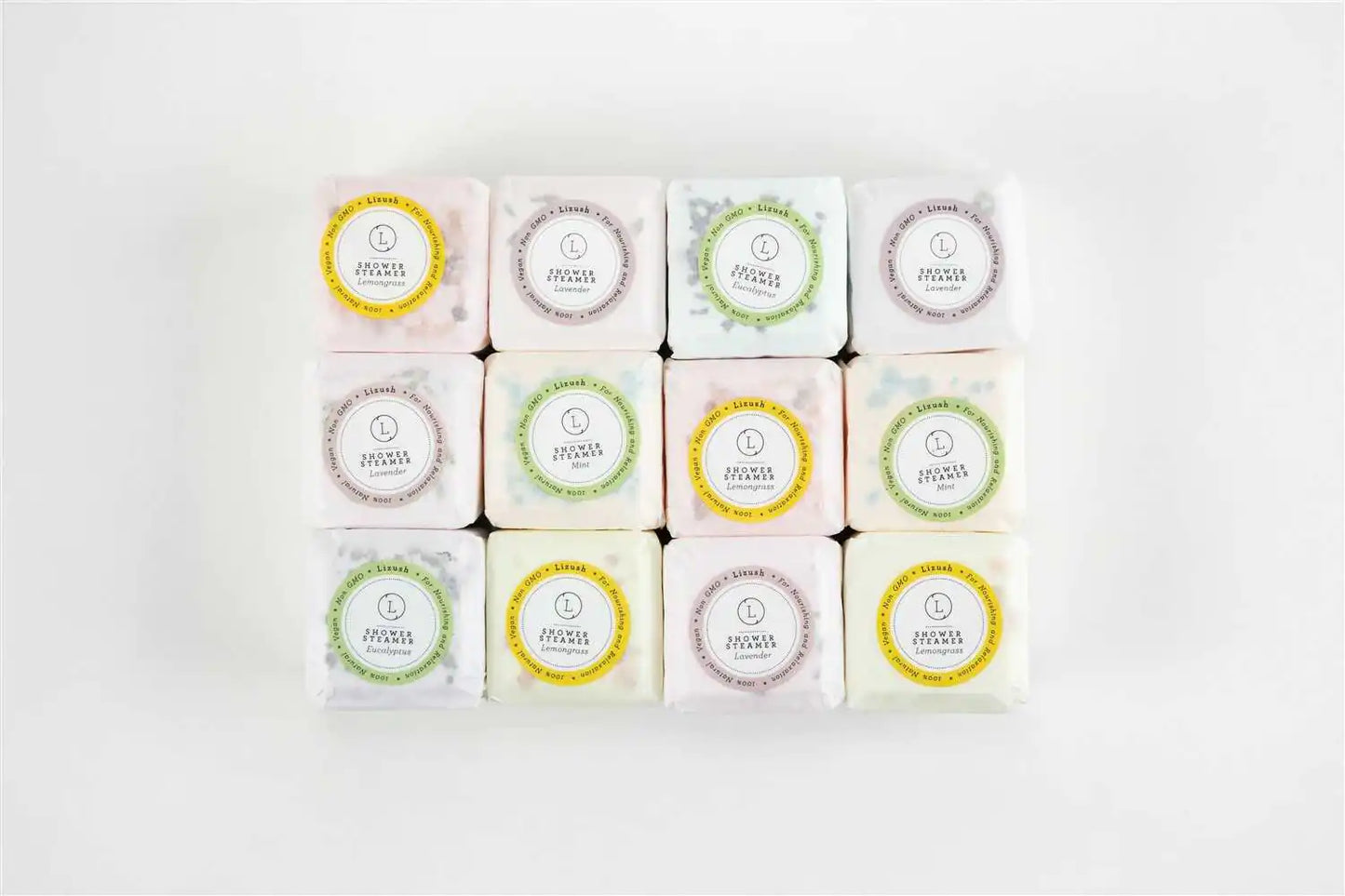 Relaxing Aromatherapy Shower Fizzies, Set of 12