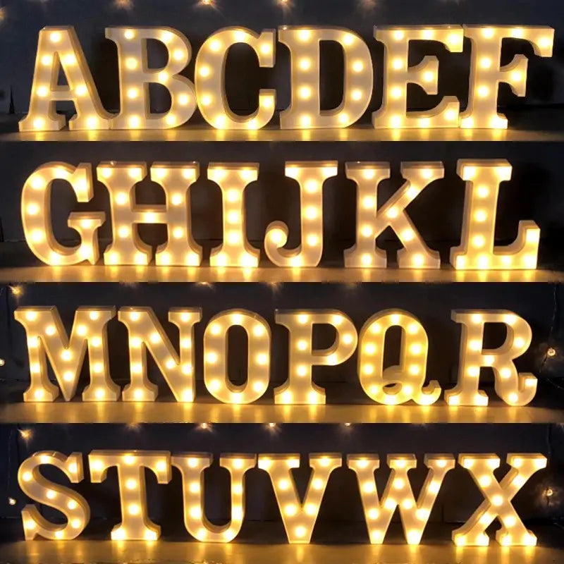 LED Alphabet Letter Lights