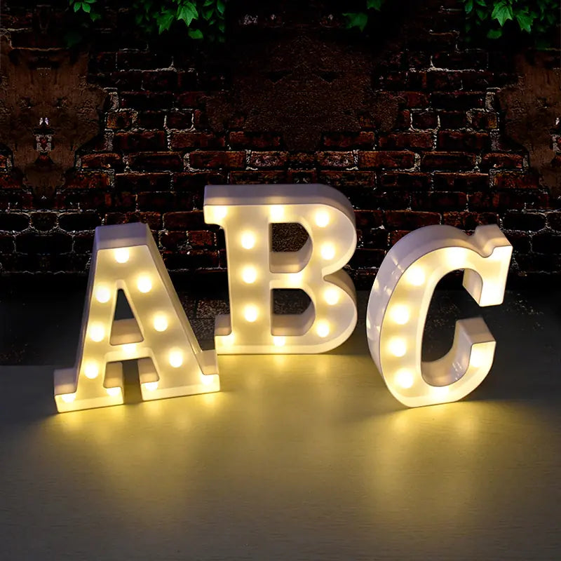 LED Stylish Alphabetic Lettering Lights