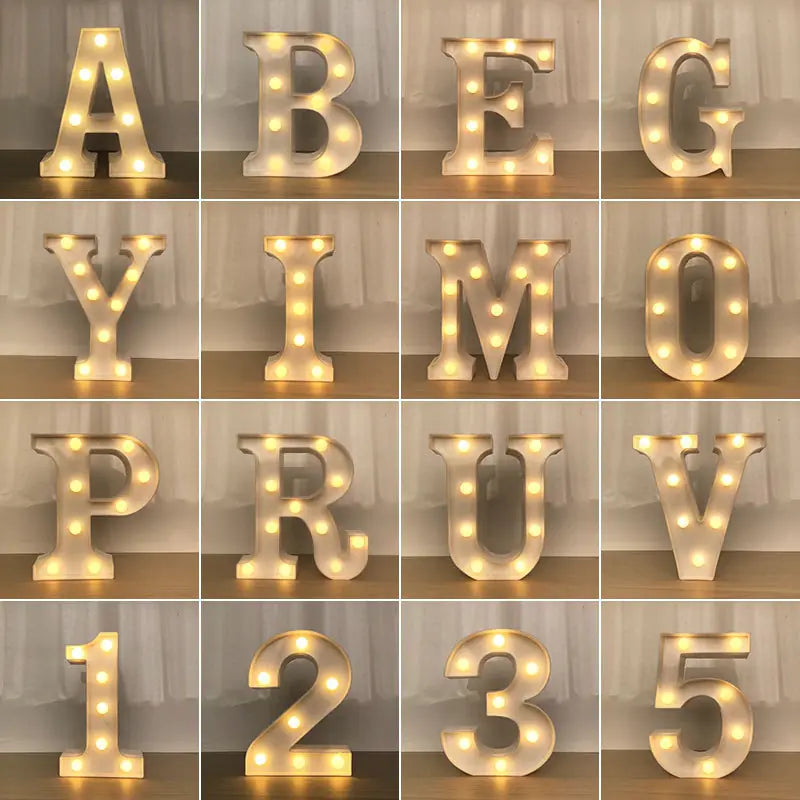 LED Stylish Alphabetic Lettering Lights