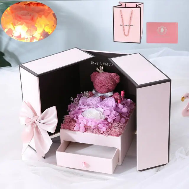 Gift Box - Rose Flower Eternal Love