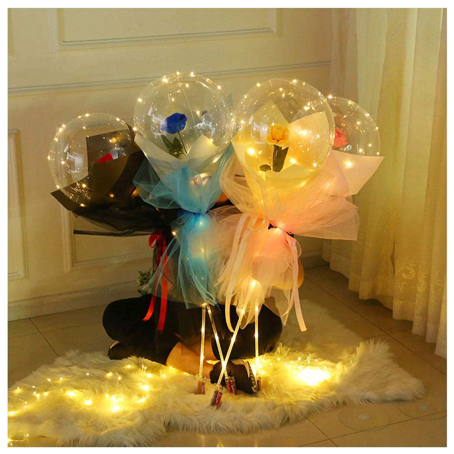 LED Rose Bouquet Balloon: Timeless Gift for All Occasions