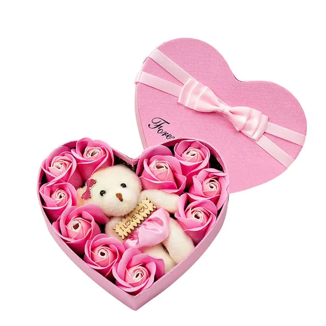 Gift Box - Rose Soap Flower 10 Pcs