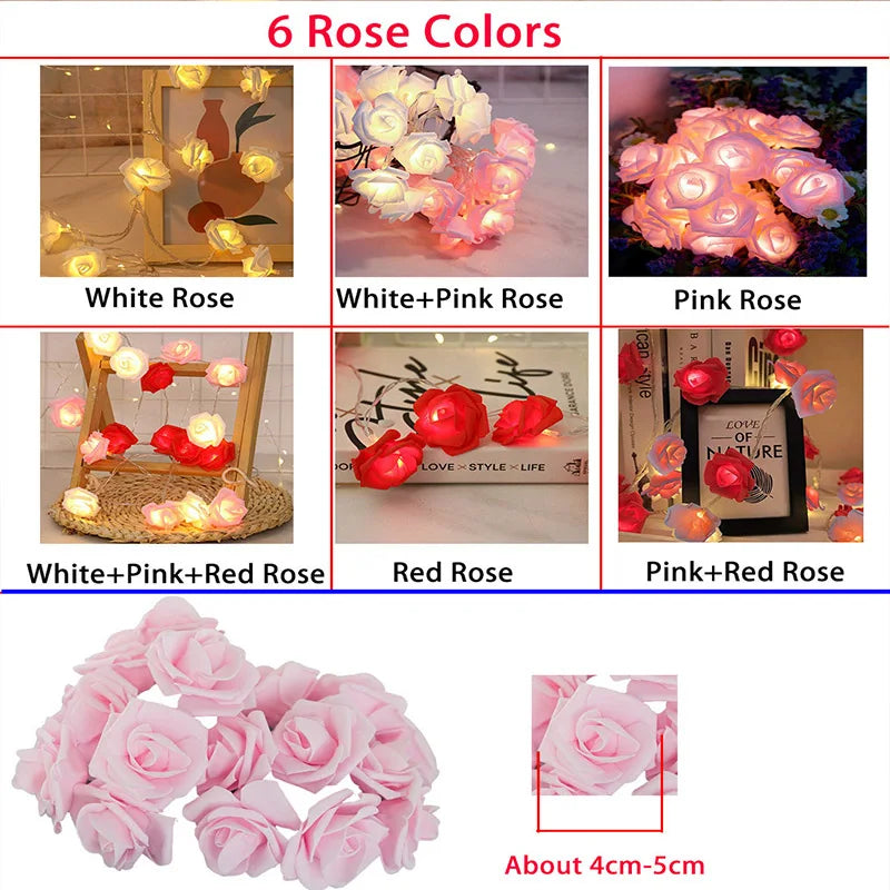 LED Magical Rose Blossom Lights