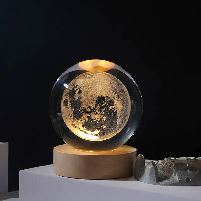 LED light - Cosmic Crystal Globe with Light Base