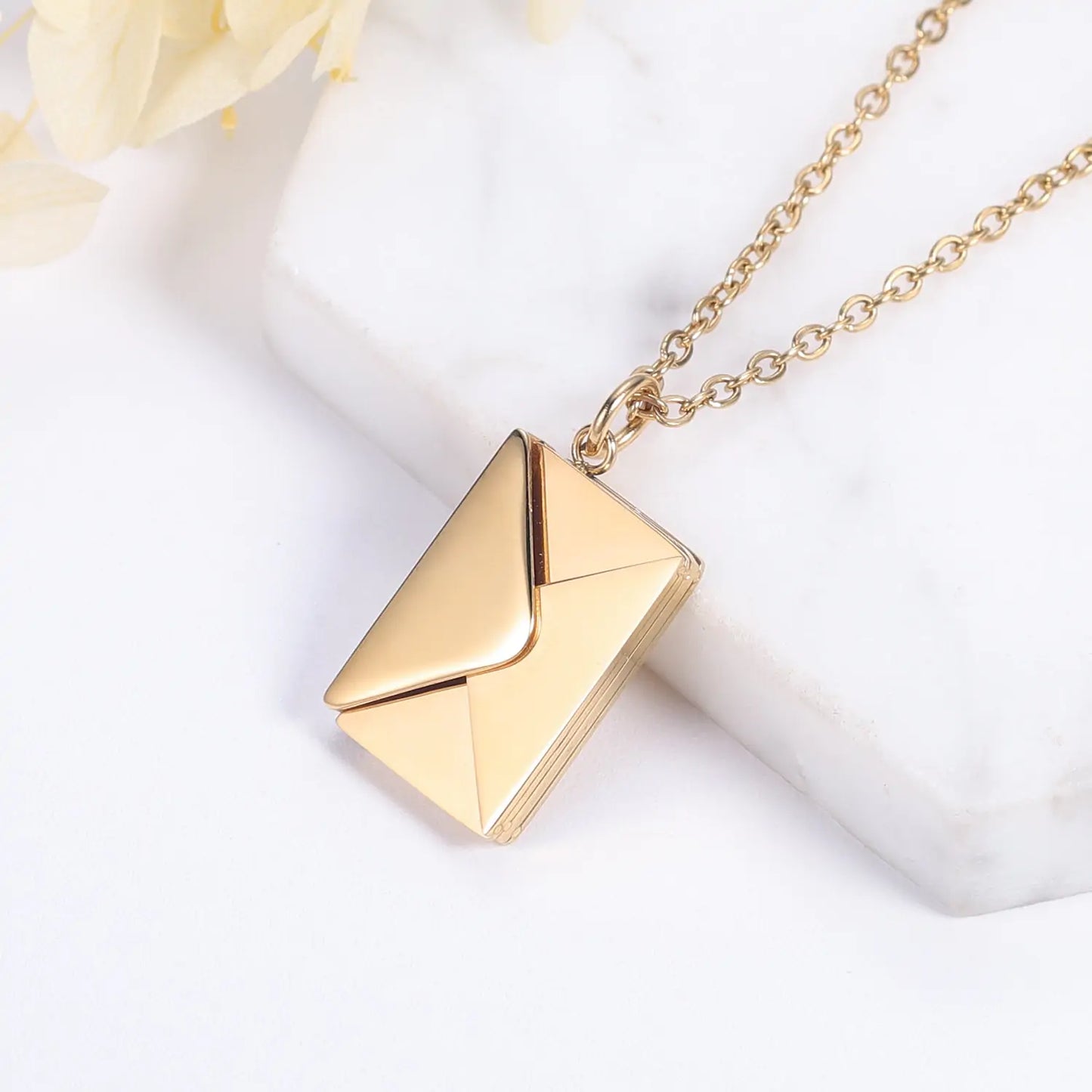 Necklace: Timeless Envelope Pendant